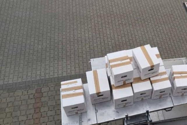 Behördenumzug in Jesewitz mit einem Möbellift